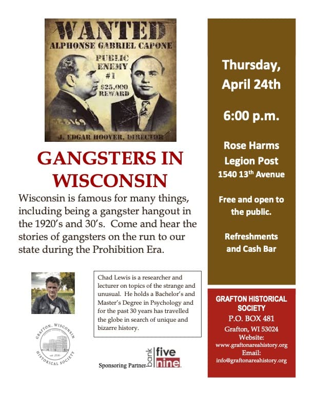 Gangsters in Wisconsin flyer